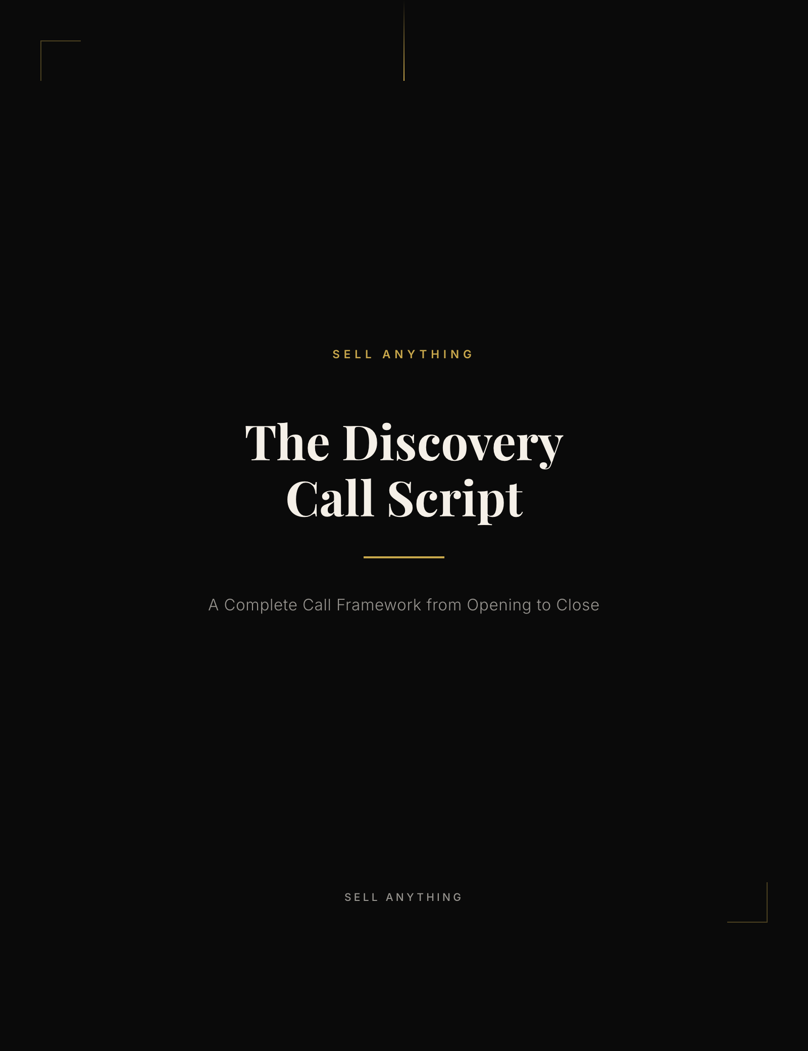 Discovery Call Script
