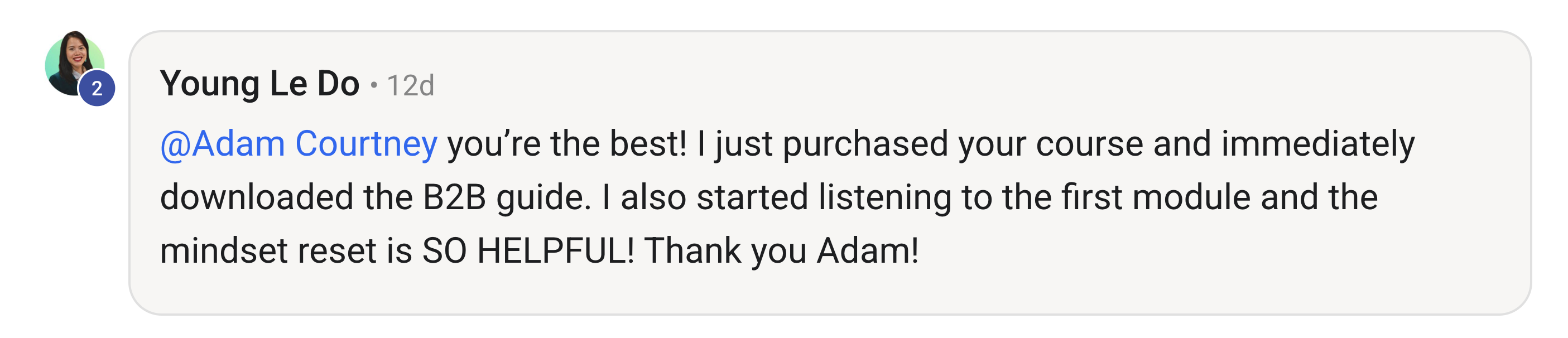 Review from Young Le Do